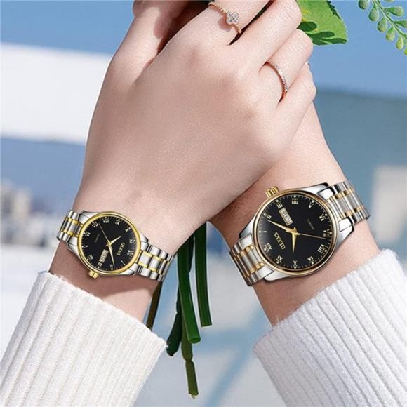 His and Her Couple Watches Business Men Women Couple Set Pair Watch Matching main image 5
